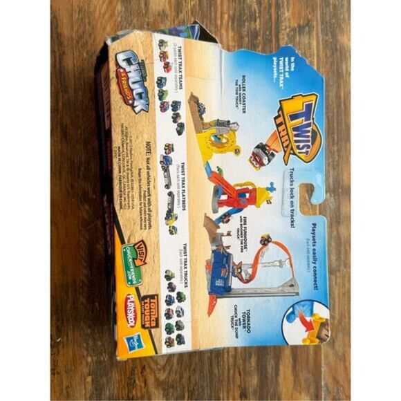 Set Of 3 Tonka Chuck &‎ Friends Racing Team Twist Trax Die Cast Trucks New 2012 - Picture 2 of 2